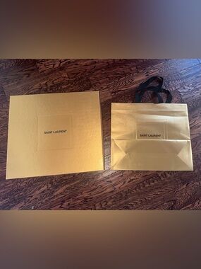 YSL box and bag (nothing inside)
